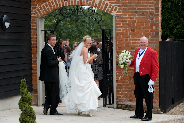 Toastmaster Ted Prior at wedding